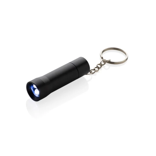Brelok do kluczy z aluminium z recyklingu, latarka Flash (P514.0401)-1