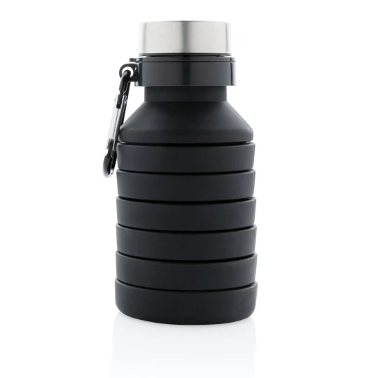 Składana butelka sportowa 550 ml z karabińczykiem (P432.621)-1