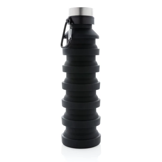 Składana butelka sportowa 550 ml z karabińczykiem (P432.621)-1