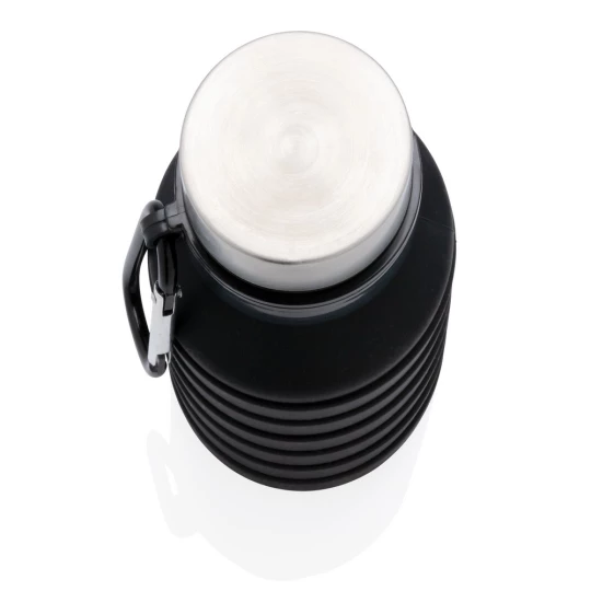 Składana butelka sportowa 550 ml z karabińczykiem (P432.621)-1