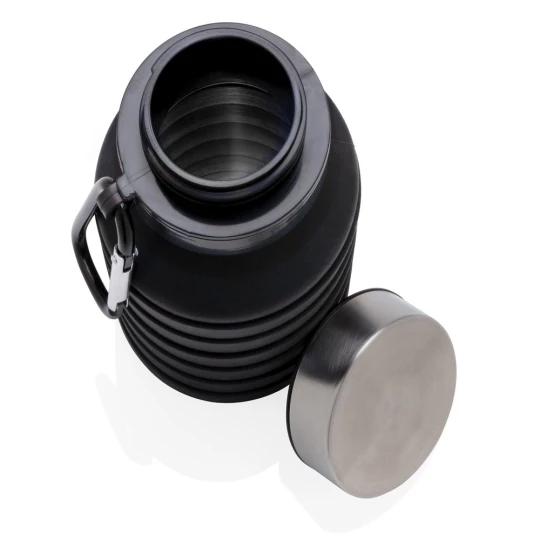 Składana butelka sportowa 550 ml z karabińczykiem (P432.621)-1