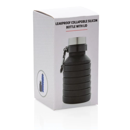 Składana butelka sportowa 550 ml z karabińczykiem (P432.621)-1