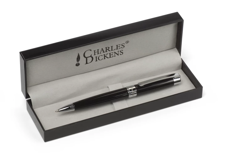 Charles Dickens® ball pen in case (V1416-03)-1