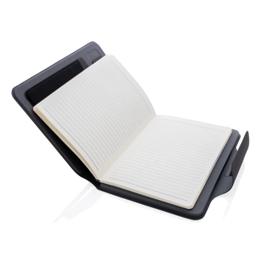 Teczka konferencyjna, notatnik A5, ładowarka bezprzewodowa, power bank 8000 mAh (P774.312)-1