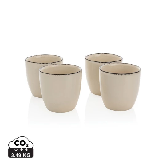Zestaw kubków ceramicznych 120 ml Ukiyo, 4 el. (P432.403)-1