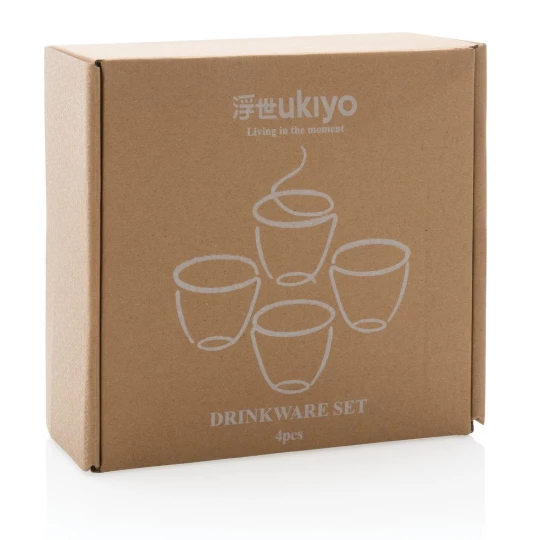 Zestaw kubków ceramicznych 120 ml Ukiyo, 4 el. (P432.403)-1