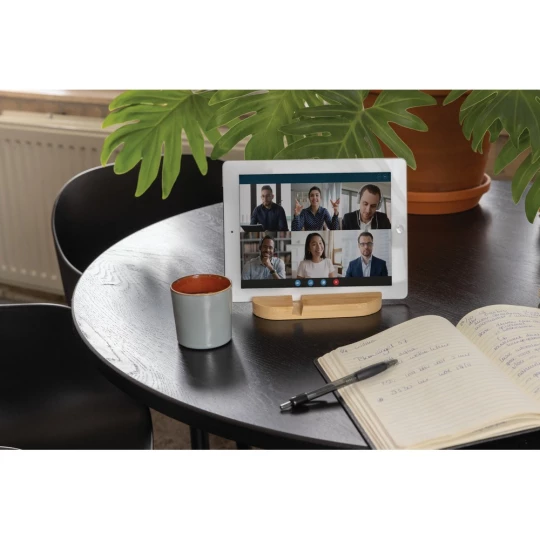 Bambusowy stojak na telefon, tablet (P301.379)-1