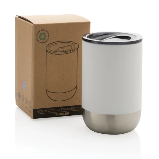 Kubek termiczny 360 ml, stal nierdzewna z recyklingu (P433.063)-1