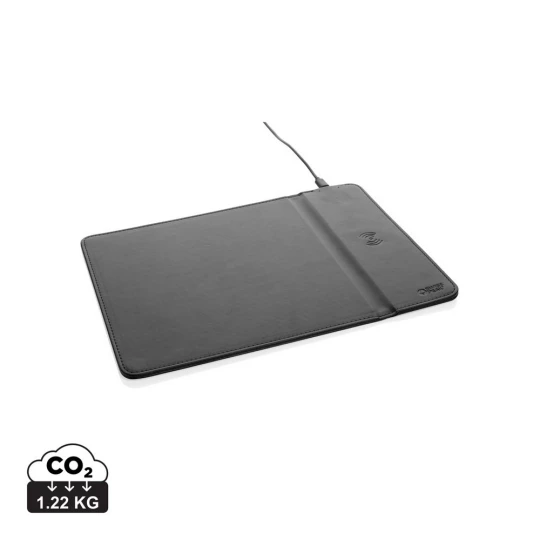 Podkładka pod mysz Swiss Peak, ładowarka bezprzewodowa 10W, PU z recyklingu (P300.241)-1