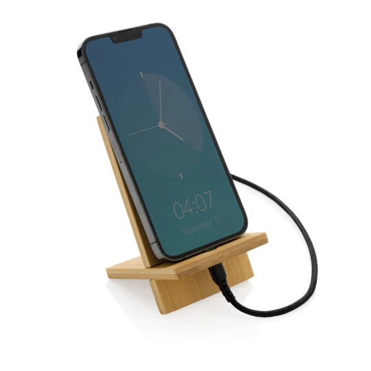 Bambusowy stojak na telefon (P301.409)-1