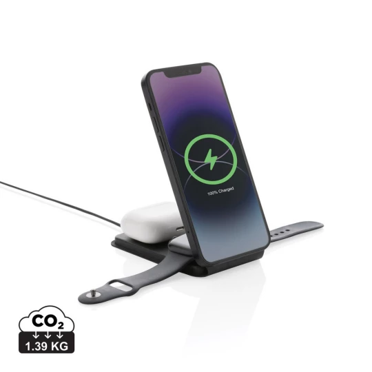 Magnetyczna ładowarka bezprzewodowa 3 w 1 15W Swiss Peak (P308.541)-1