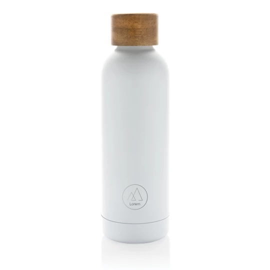Butelka termiczna 500 ml Wood, stal nierdzewna z recyklingu (P435.533)-1