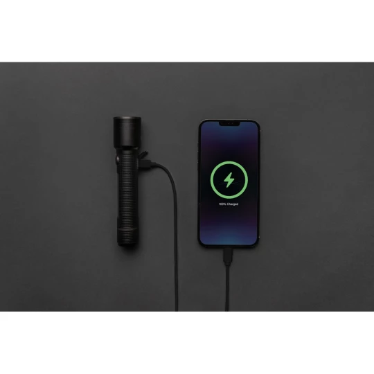 Latarka Gear X, ładowana przez USB, aluminium z recyklingu (P513.921)-1