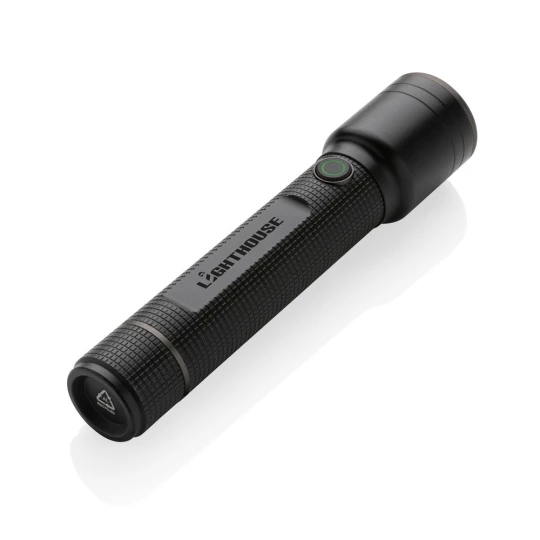 Latarka Gear X, ładowana przez USB, aluminium z recyklingu (P513.921)-1