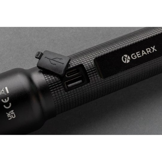 Duża latarka Gear X, ładowana przez USB, aluminium z recyklingu (P513.931)-1