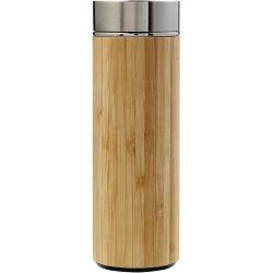 Bamboo thermos 420 ml with sieve stopping dregs (V0772-18)-3