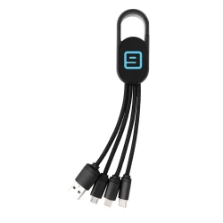 Kabel do ładowania 4 w 1 z karabińczykiem (P302.071)-5