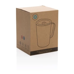 Kubek termiczny 420 ml, stal nierdzewna z recyklingu (P433.055)-13