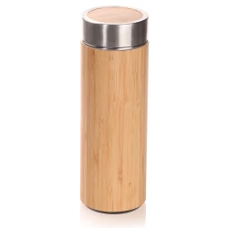 Bambusowy termos 350 ml, posiada sitko zatrzymujące fusy | Christian (V0844-17)-3