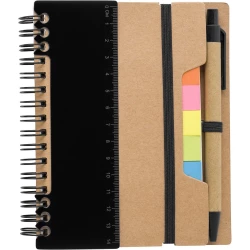 Memo holder, notebook, ball pen, ruler, sticky notes (V2991-03)