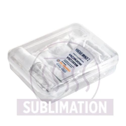 Set in einer Box, Flasche für Desinfektionsmittel, wiederverwendbare Maske mit Platz für Filter und Silberionen (V9798-02)