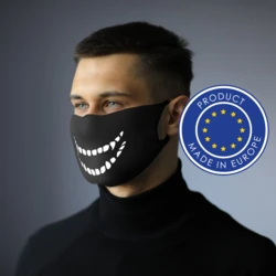 Maseczka wielokrotnego użytku z miejscem na filtr i jonami srebra (V6992-03)