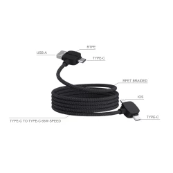 Kabel do ładowania i synchronizacji Urban Vitamin Stockton 65W (P302.7101)-3