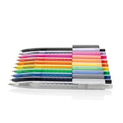 Geometryczny długopis z PC z recyklingu X3 Frosted (P611.3307)-5