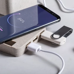 Ładowarka bezprzewodowa 5W ze słomy pszenicznej, hub USB 2.0, pojemnik na przybory do pisania, stojak na telefon (V0116-00)-11