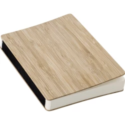 Bamboo notebook approx. B6 with ball pen (V0217-16)-2