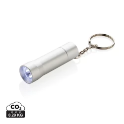 Brelok do kluczy z aluminium z recyklingu, latarka Flash (P514.0402)-11