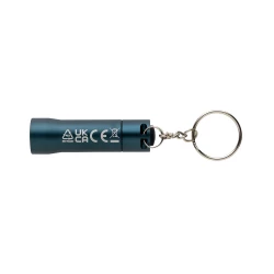 Brelok do kluczy z aluminium z recyklingu, latarka Flash (P514.0405)-3