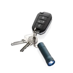 Brelok do kluczy z aluminium z recyklingu, latarka Flash (P514.0405)-5