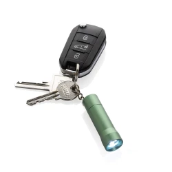Brelok do kluczy z aluminium z recyklingu, latarka Flash (P514.0407)-5