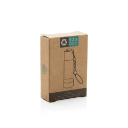 Brelok do kluczy z aluminium z recyklingu, latarka Flash (P514.0407)-10