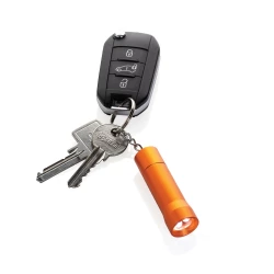 Brelok do kluczy z aluminium z recyklingu, latarka Flash (P514.0408)-5