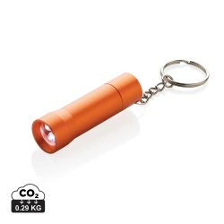 Brelok do kluczy z aluminium z recyklingu, latarka Flash (P514.0408)-11