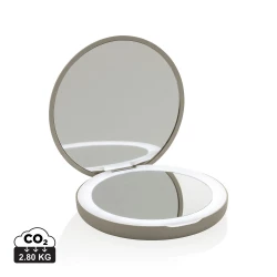 Lumora RCS recycled plastic LED re-chargeable make-up mirror (P457.0319)-7