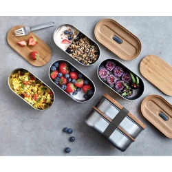 Lunchbox, pudełko śniadaniowe Black+Blum Double Bento (P439.2002)-16