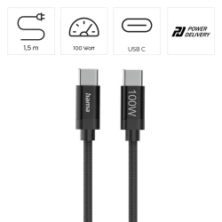 Kabel do ładowania Hama 100W (VH018-03)-9