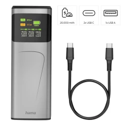Power bank 20000 mAh Hama High Power 65W (VH028-15)-4