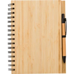 Bamboo notebook A5 with ball pen (V0200-17)-7