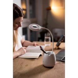 Schreibtischlampe, Wireless Lautsprecher 3W, Telefonständer, Halterung für Schreibutensilien | Asar (V0188-02)-2
