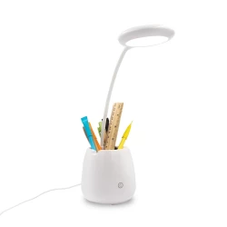 Schreibtischlampe, Wireless Lautsprecher 3W, Telefonständer, Halterung für Schreibutensilien | Asar (V0188-02)-3