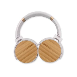 Faltbarer Wireless Kopfhörer, Bambuselemente | Hollie (V0190-02)-5