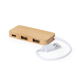 Bamboo USB and USB-C hub (V0199-18)