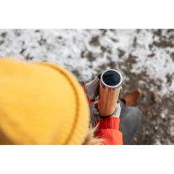 Bambusowy termos 500 ml, posiada sitko zatrzymujące fusy oraz dotykowy cyfrowy wyświetlacz temperatury napojów | Georgia (V4871-17)-8