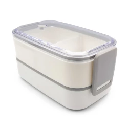 Lunch boxes 2 in 1, 2x700 ml, cutlery | Cash (V7246-02)-3