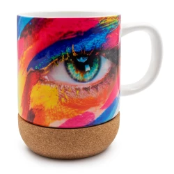 Kubek ceramiczny 370 ml z korkowym elementem | Kate (V8297-02)-7