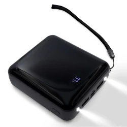 Power bank 10000 mAh, 3 kable do ładowania w komplecie | Tim (V0903-03)-2